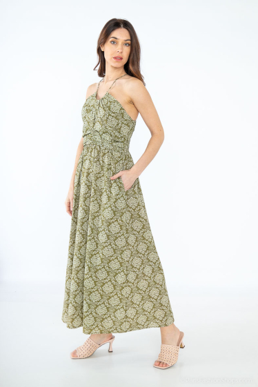 Wholesaler COLOR BLOCK - Long lace dress