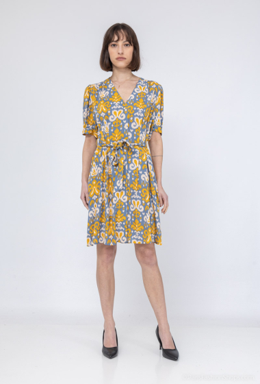 Wholesaler COLOR BLOCK - Printed mid-length dress