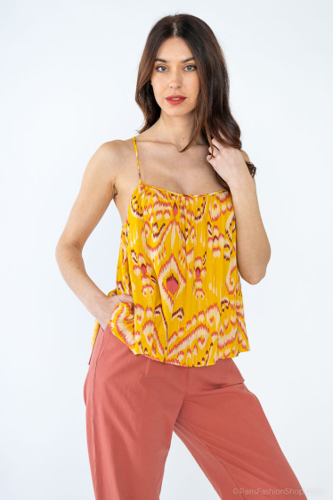 Wholesaler COLOR BLOCK - Patterned top with strap