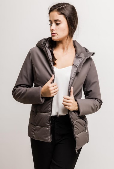 Hooded quilted parka
