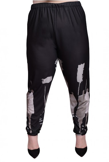 Großhändler CONCEPT26 - Black pants with colorful patterns