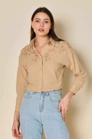Wholesaler Copperose - embroidery cotton shirt