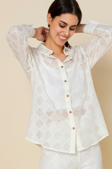 Wholesaler Copperose - Diamond lace shirt