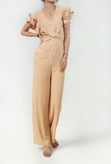Jumpsuit with crossover detail