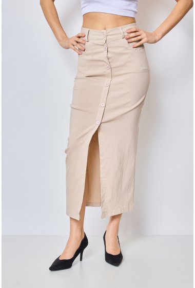 Wholesaler Copperose - midi skirt with buttons