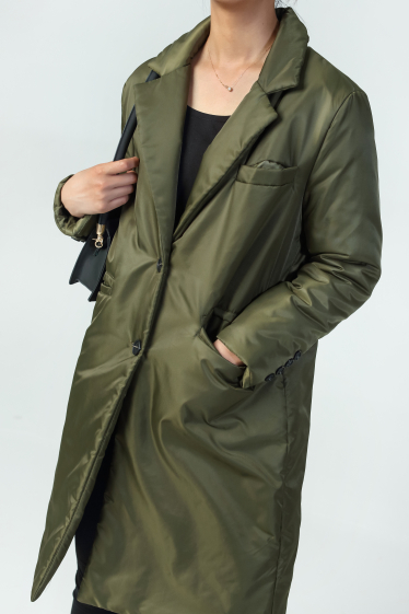 Manteau mi-long avec boutons - KAFFE - KAanne - Fuchsia - Esprit Vert