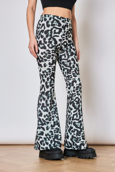 Grossiste Copperose - pantalon évasées à imprimé léopard