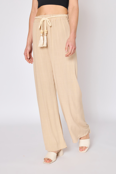 Wholesaler Copperose - relaxed, belted fluid pants