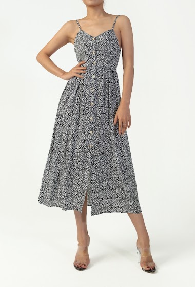 Wholesaler Copperose - Long floral dress with straps
