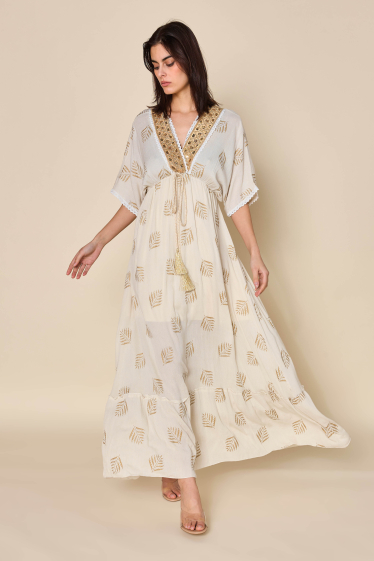 Wholesaler Copperose - Long dress with embroidery