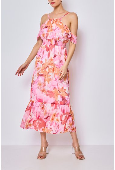 Wholesaler Copperose - long floral print dress