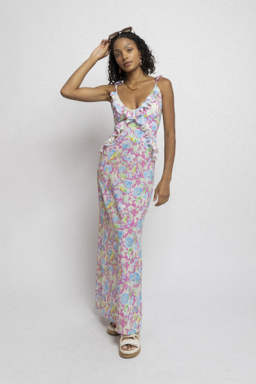 Wholesaler Copperose - Long floral print dress