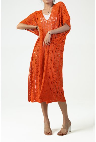 Mayorista Copperose - vestido largo de crochet oversize