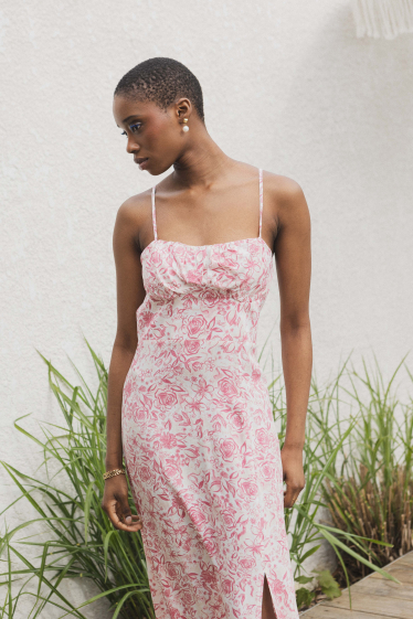 Wholesaler Copperose - floral print mid-length dress