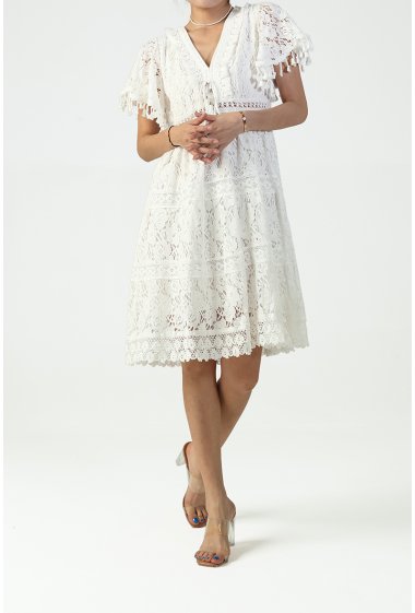 Wholesaler Copperose - mid-length lace dress