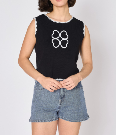 Wholesaler Copperose - cropped top with scalloped edges