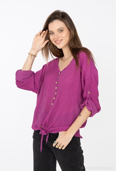 Wholesaler Coraline - Blouse with buttons