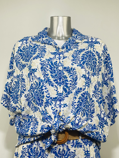 Wholesaler Coraline - Short-sleeve flower-print shirt