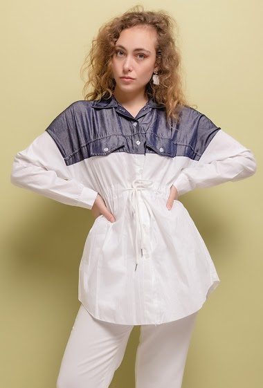 Wholesaler Coraline - Bi-material shirt