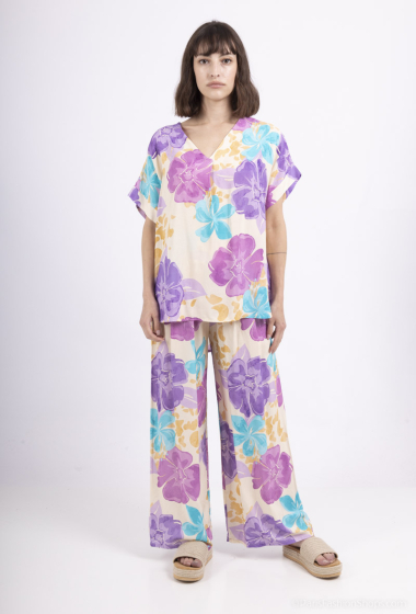 Wholesaler Coraline - Flower print pants set