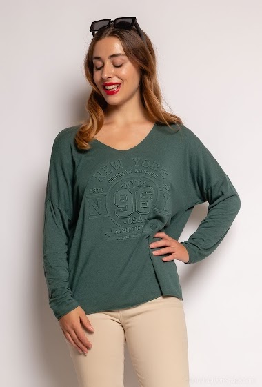 Wholesaler Coraline - Jumper with texturized logo