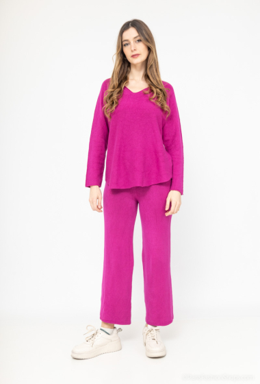 Wholesaler Coraline - Sweater V-neck and Trousers Set
