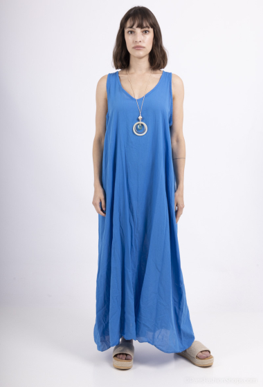 Wholesaler Coraline - Lightweight sleeveless cotton long dress