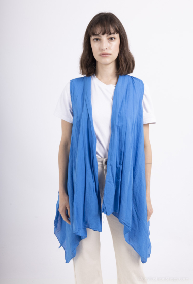 Wholesaler Coraline - Lightweight cotton sleeveless jacket