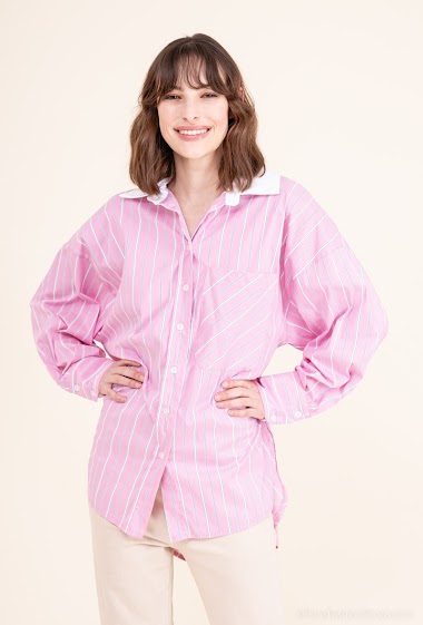 Grossiste CORNER by MOMENT - Chemise longue a rayure