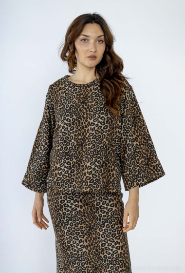 Wholesaler CORNER by MOMENT - Leopard sweatshirt