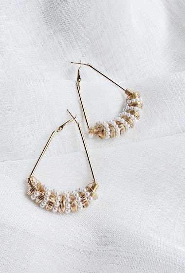 Grossiste D Bijoux - Boucles d'oreilles créoles et perles