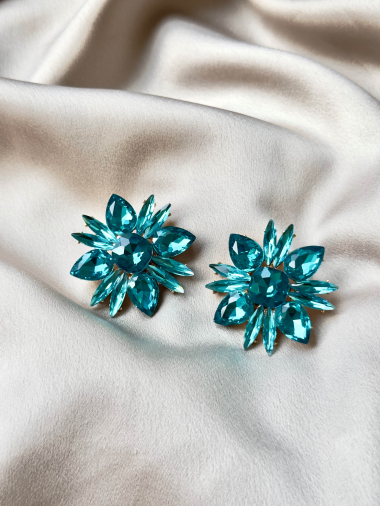Wholesaler D Bijoux - Crystal rhinestone earrings