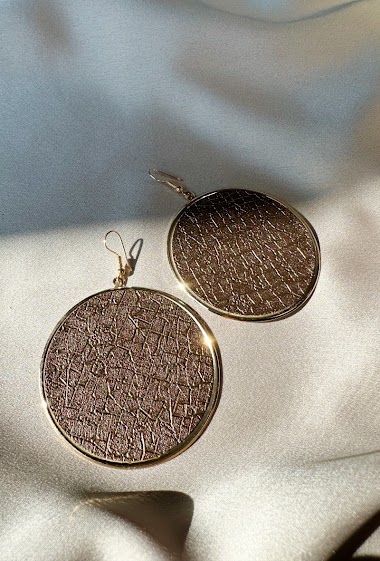 Großhändler D Bijoux - Crackle effect earrings