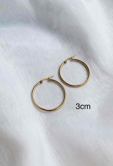 Großhändler D Bijoux - Stainless steel earrings