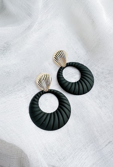 Wholesaler D Bijoux - Colored metal earrings