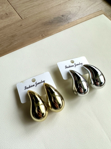 Wholesaler D Bijoux - XL size drop earrings