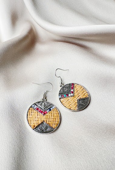 Wholesalers D Bijoux - Colored metal earrings