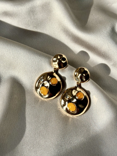 Grossiste D Bijoux - Boucles d'oreilles métal pendantes