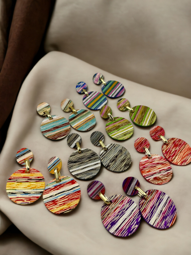 Wholesaler D Bijoux - Pattern earrings