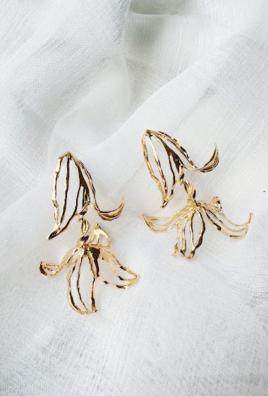 Großhändler D Bijoux - Flower pendant earrings