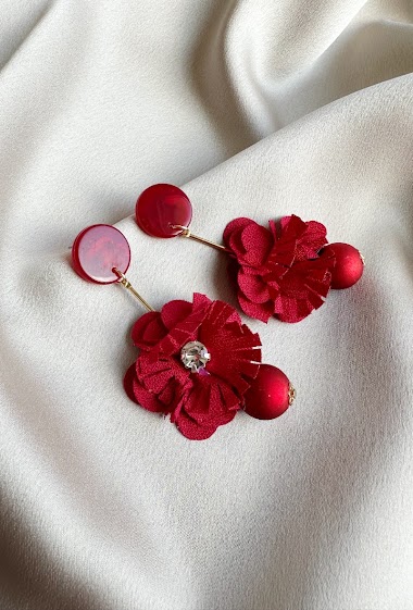 Grossiste D Bijoux - Boucles d'oreilles pendantes fleurs