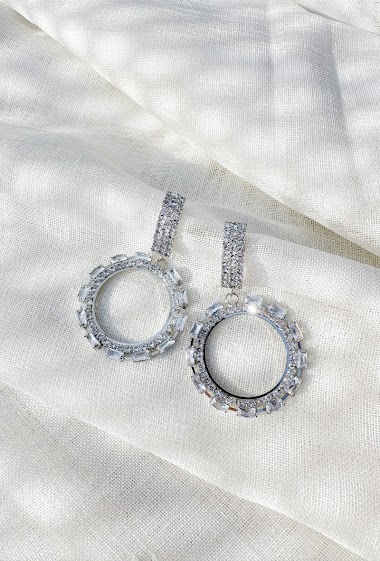 Grossiste D Bijoux - Boucles d'oreilles strass