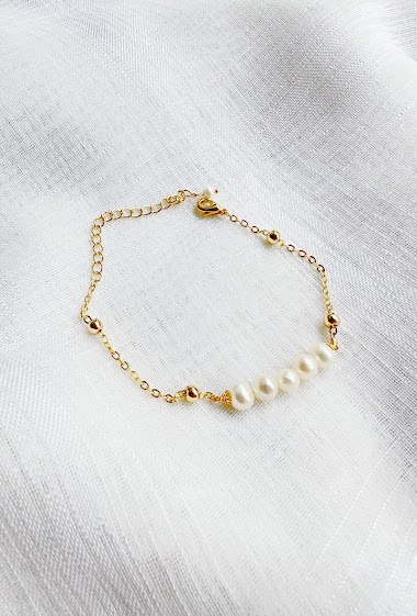 Großhändler D Bijoux - bracelet and natural pearls