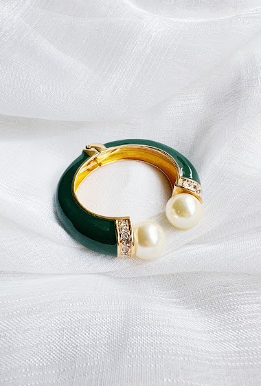 Großhändler D Bijoux - Bracelet with pearls opening