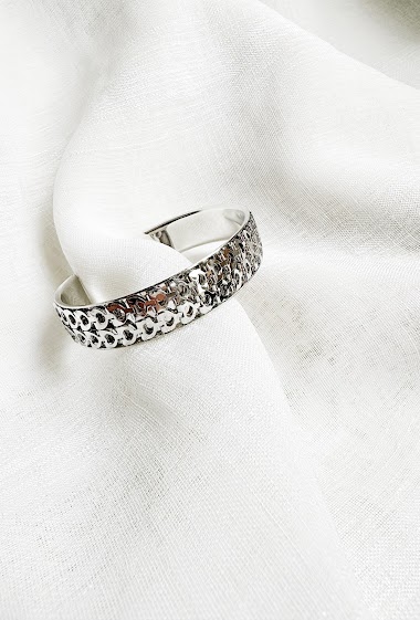 Grossiste D Bijoux - Bracelet manchette métal