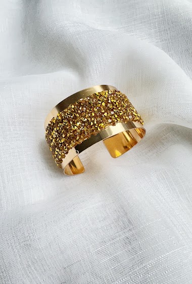 Großhändler D Bijoux - Strass cuff bracelet