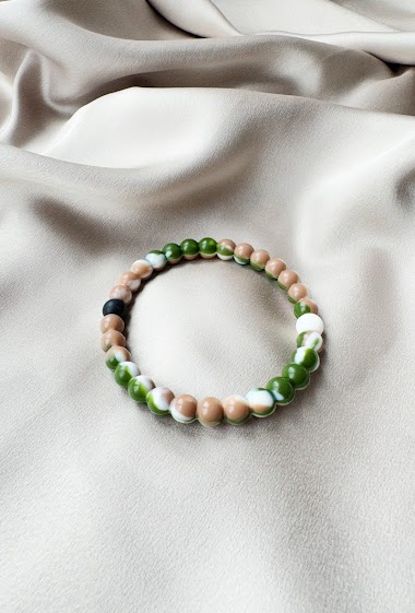 Grossiste D Bijoux - Bracelet perles caoutchouc