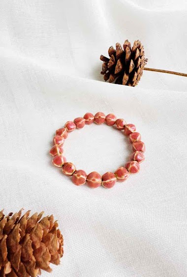Grossiste D Bijoux - Bracelet perles ceramique