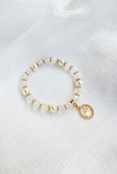 Wholesaler D Bijoux - Beads and bell bracelet