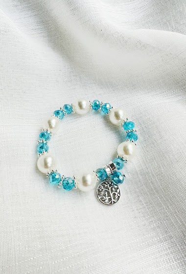 Großhändler D Bijoux - Beads and bell bracelet